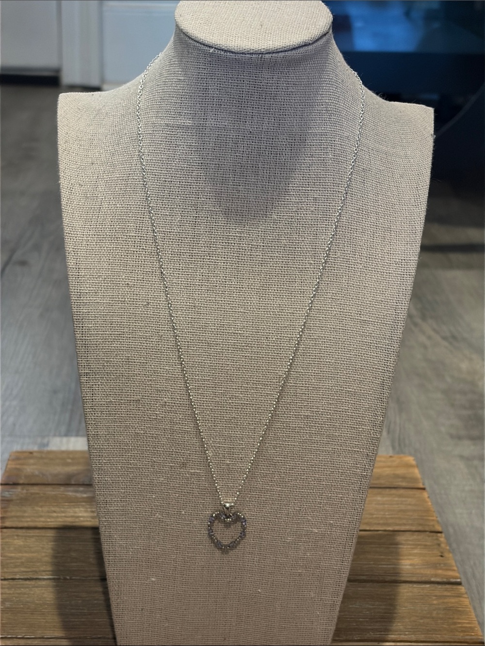 Kay Jewelers Purple Heart Pendant Necklace